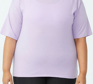 COTTON ON Women's Active Boyfriend T-Shirt Purple Size 18W