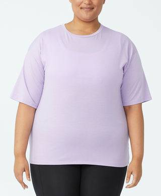 COTTON ON Women's Active Boyfriend T-Shirt Purple Size 18W