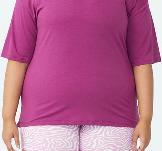 COTTON ON Women's Active Boyfriend T-Shirt Purple Size 14W