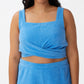 COTTON ON Women's Active Sweat To Swim Vestlette Top Blue Size 14W