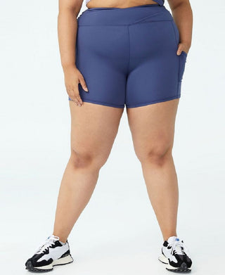 COTTON ON Women's Active Ultra Soft Pocket Bike Shorts Blue Size 12W