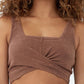 COTTON ON Women's Sweat To Swim Vestlette Top Brown Size Small