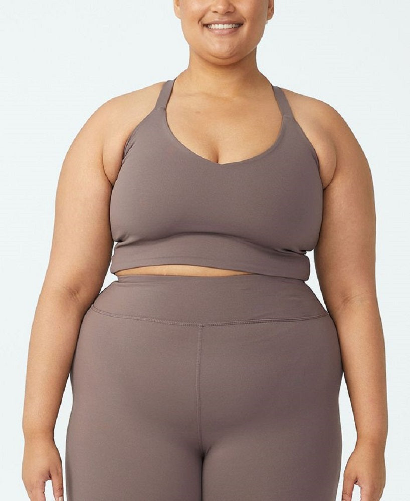 COTTON ON Women's Active Summer Bra Brown Size 18W