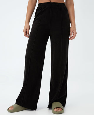 COTTON ON Women's Sweat To Swim Wide Leg Pants Black Size Small