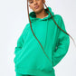 Cotton On Body Women's Oversized Fleece Sweatshirt Hoodie Green Size Large
