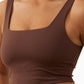 Cotton On Women's Contouring Tiny Vestlette Top Brown Size Medium