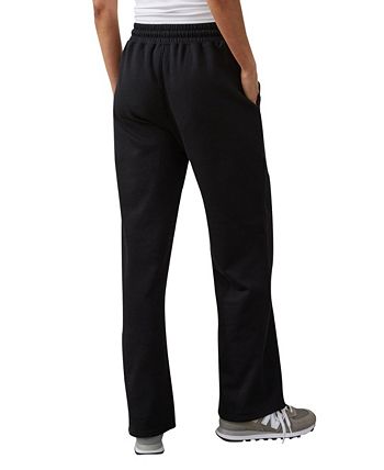 Cotton On Women's Plush Wide Leg Track Pants Black Size Medium