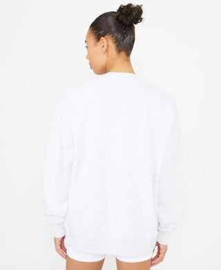 Cotton On Women's Plush Oversized Crew Sweatshirt Gray Size M