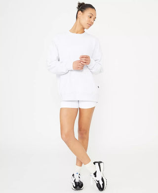 Cotton On Women's Plush Oversized Crew Sweatshirt Gray Size M