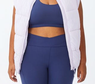 COTTON ON Women's Active Mother Puffer Vest Jacket White Size 20W