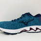 Mizuno Women's Wave Inspire 16 WAVEKNIT Running Shoe Enamel/Blue Size 6.5 B(M) US