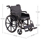 Lightweight Foldable Manual Wheelchair for Adults with Double Brakes
