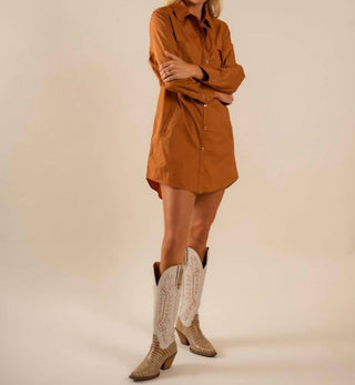 Care Tucker - Basic Preslie Poplin Shirt Mini Dress
