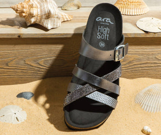 Ara - Women's Beth Cork Wedge Slide Sandal