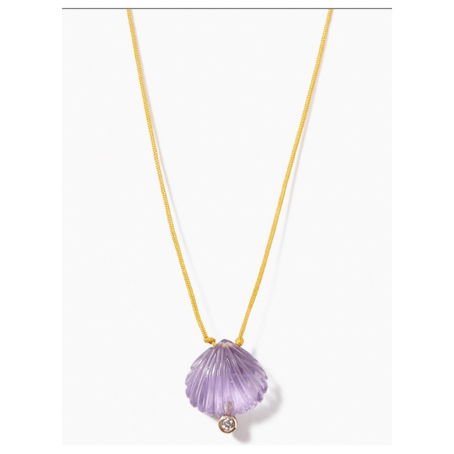 Chan Luu - Diamond Clam Shell Necklace