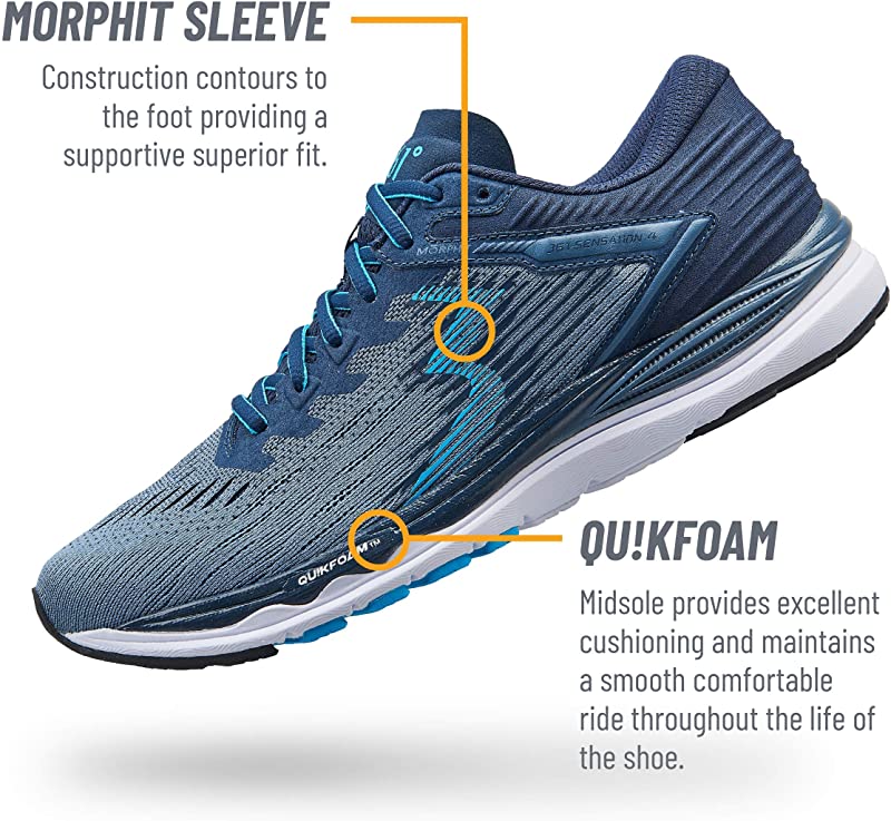 361 Degrees Men's Sensation 4 Running Shoes Storm/Aqua