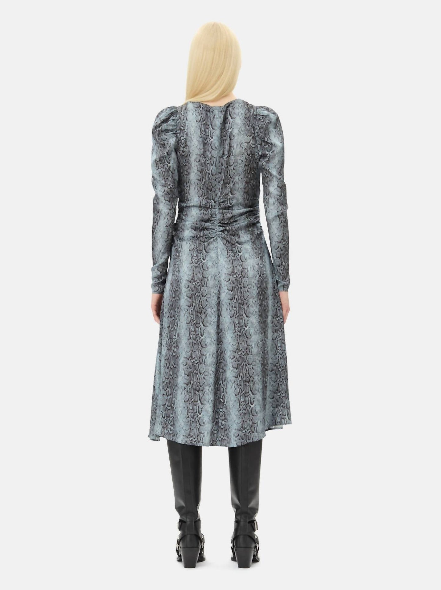 Ganni - Ruched Midi Dress