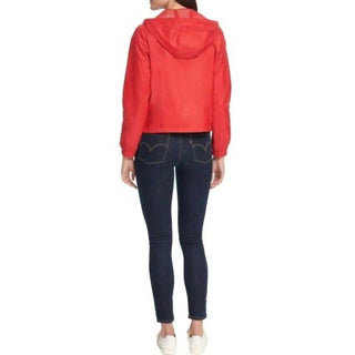 Levi'S - Nylon Windbreaker Hooded Zip Up Rain Jacket