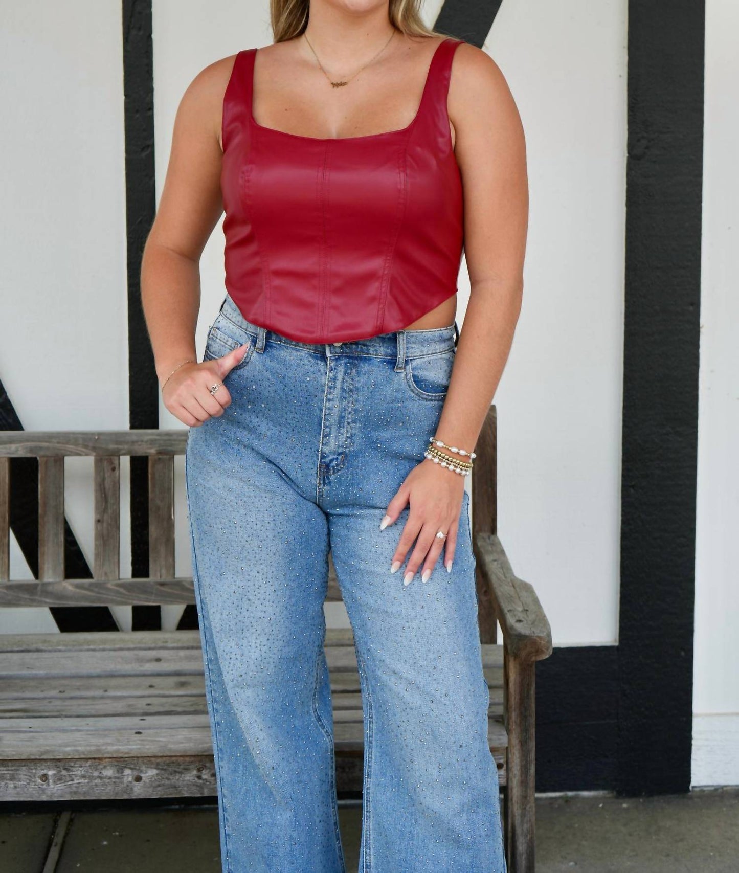 Buddylove - Coco Vegan Leather Corset Top