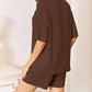Basic Bae - Full Size Soft Rayon Half Sleeve Top And Shorts Set
