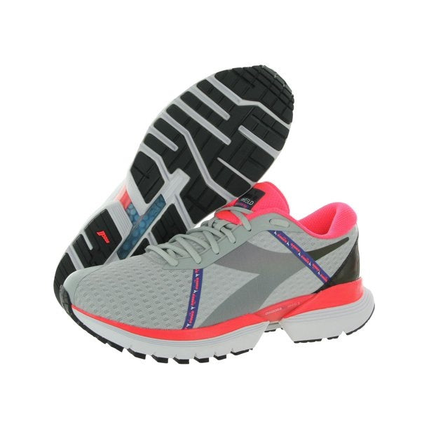 Diadora Men's Mythos Blushield Elite Hip Running Shoes Silver/Lava