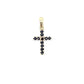 .21ct Sapphire Cross Religious Pendant 10KT Yellow Gold