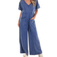 Umgee - Easy Living V-Neck Jumpsuit