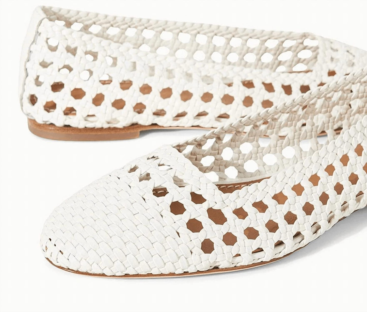 Staud - Women's Nell Crochet Ballerina Shoes