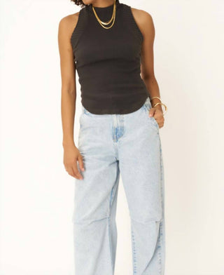 Project Social T - GARNER MIXED SWEATER RIB MOCK NECK TANK