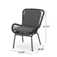 Outdoor Wicker Club Chair With Cushions (Set of 2)