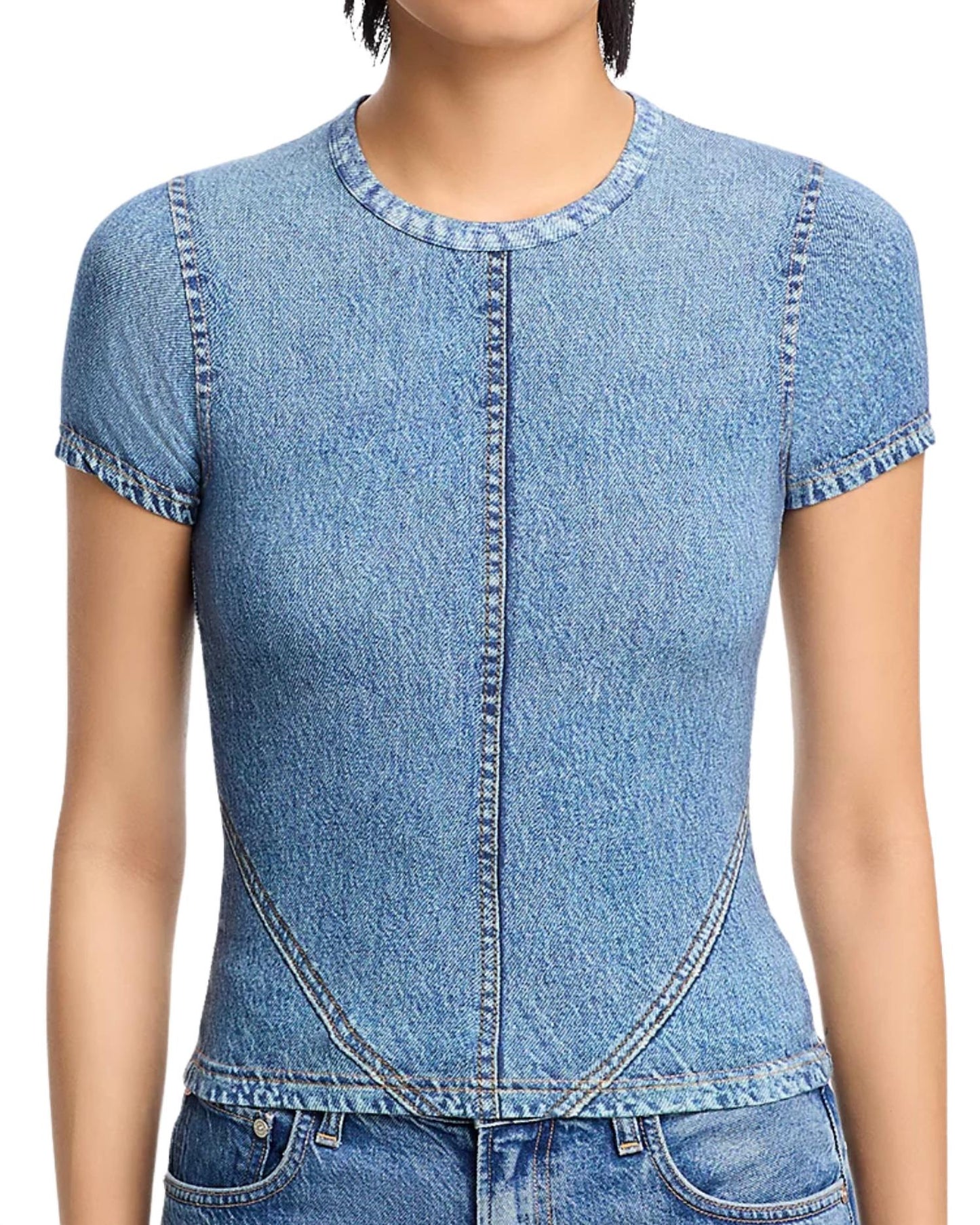 Rag & Bone - Miramar Jersey Baby Tee Top