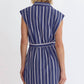 Entro - Sleeveless Belted Mini Dress