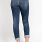Judy Blue - Cuffed Slim Fit Jeans