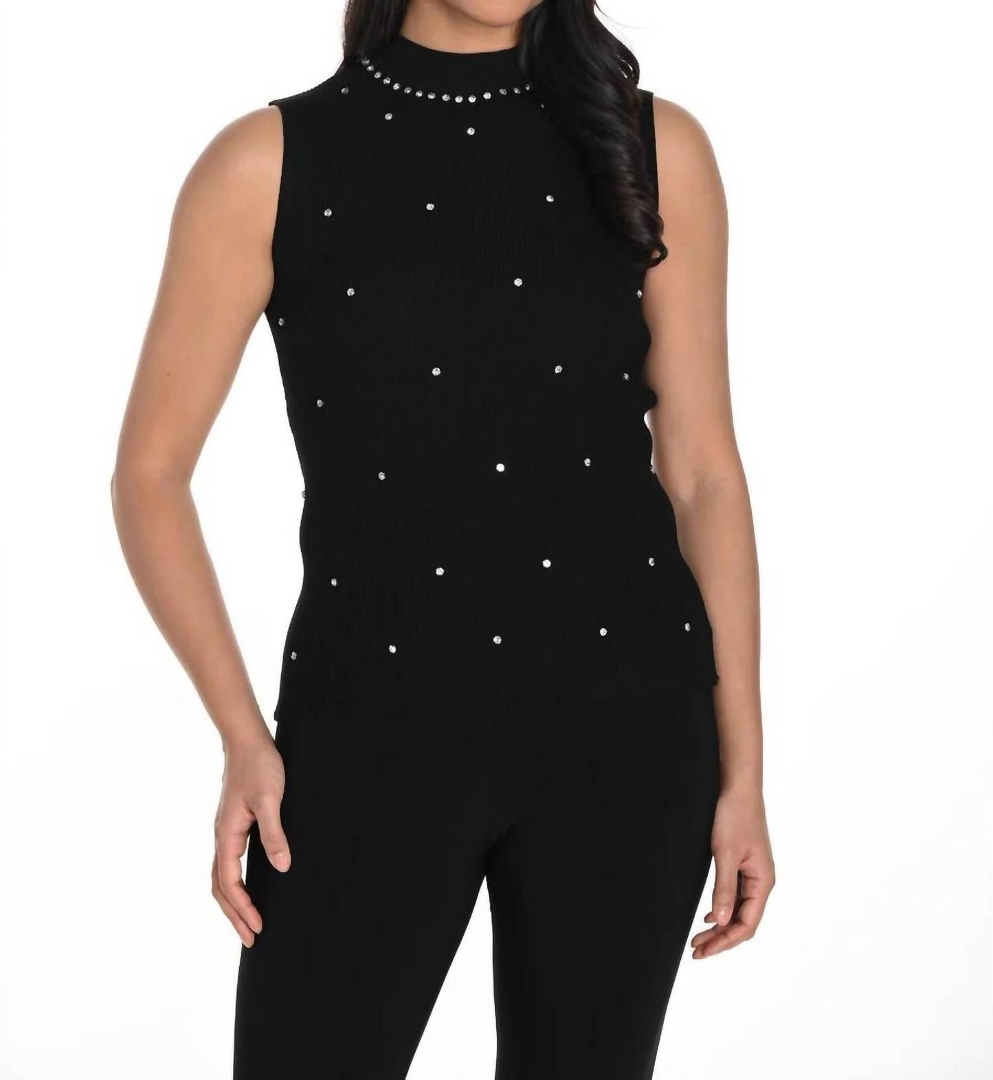 Frank Lyman - Knit Mock Neck Tank Top
