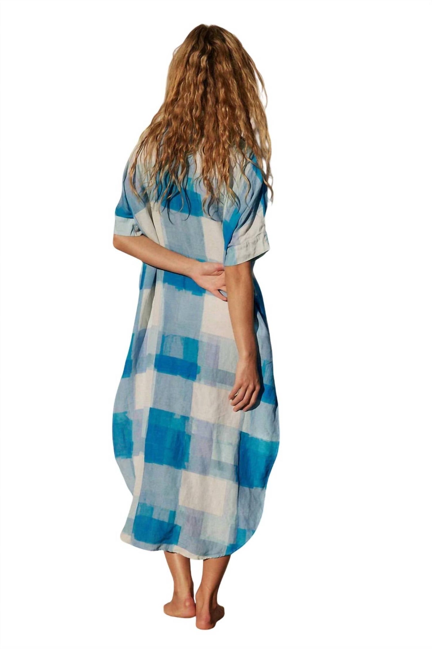 Jen'S Pirate Booty - Ocean Front Buttondown Midi Dress