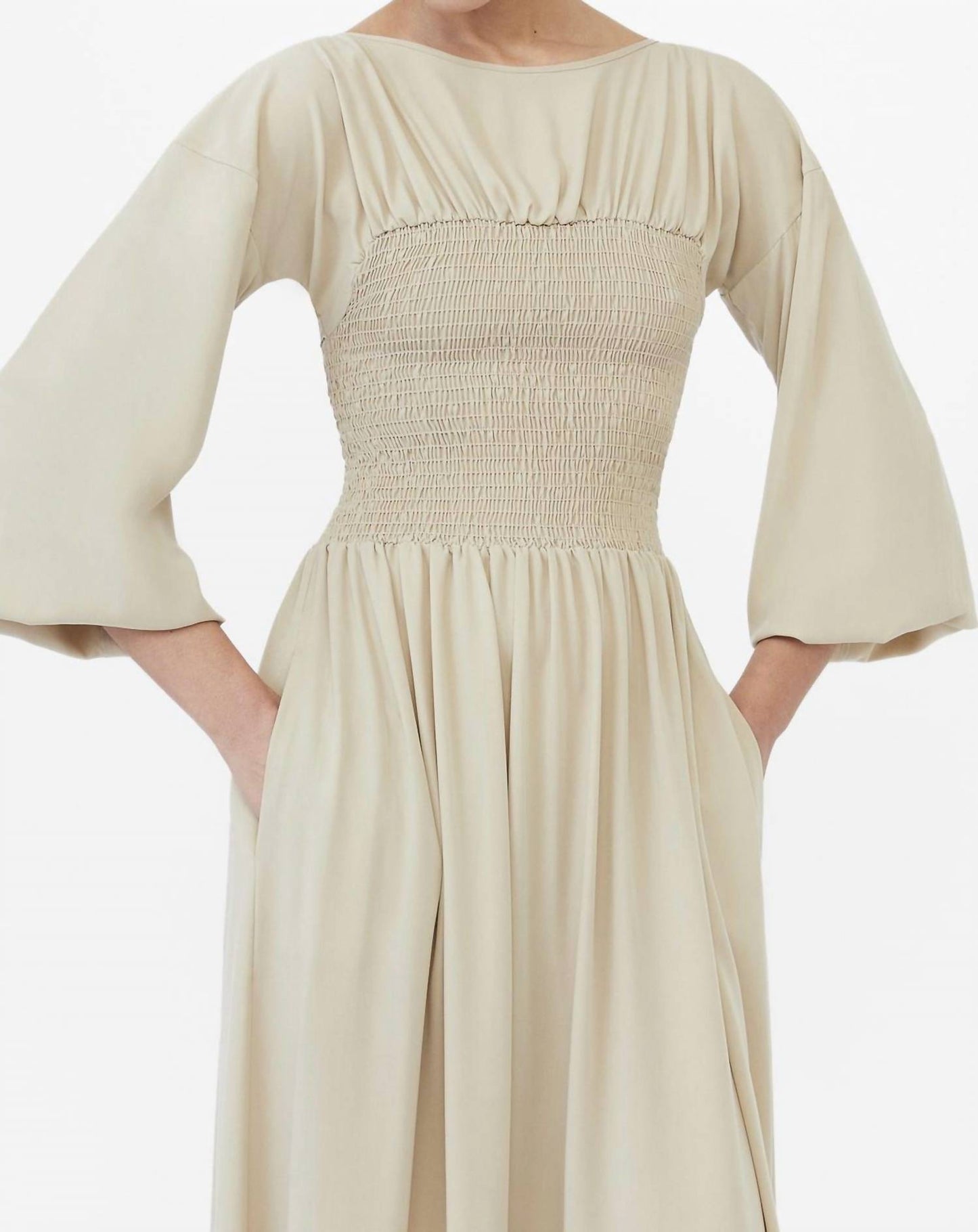 Dāl The Label - Smocked Midi Dress