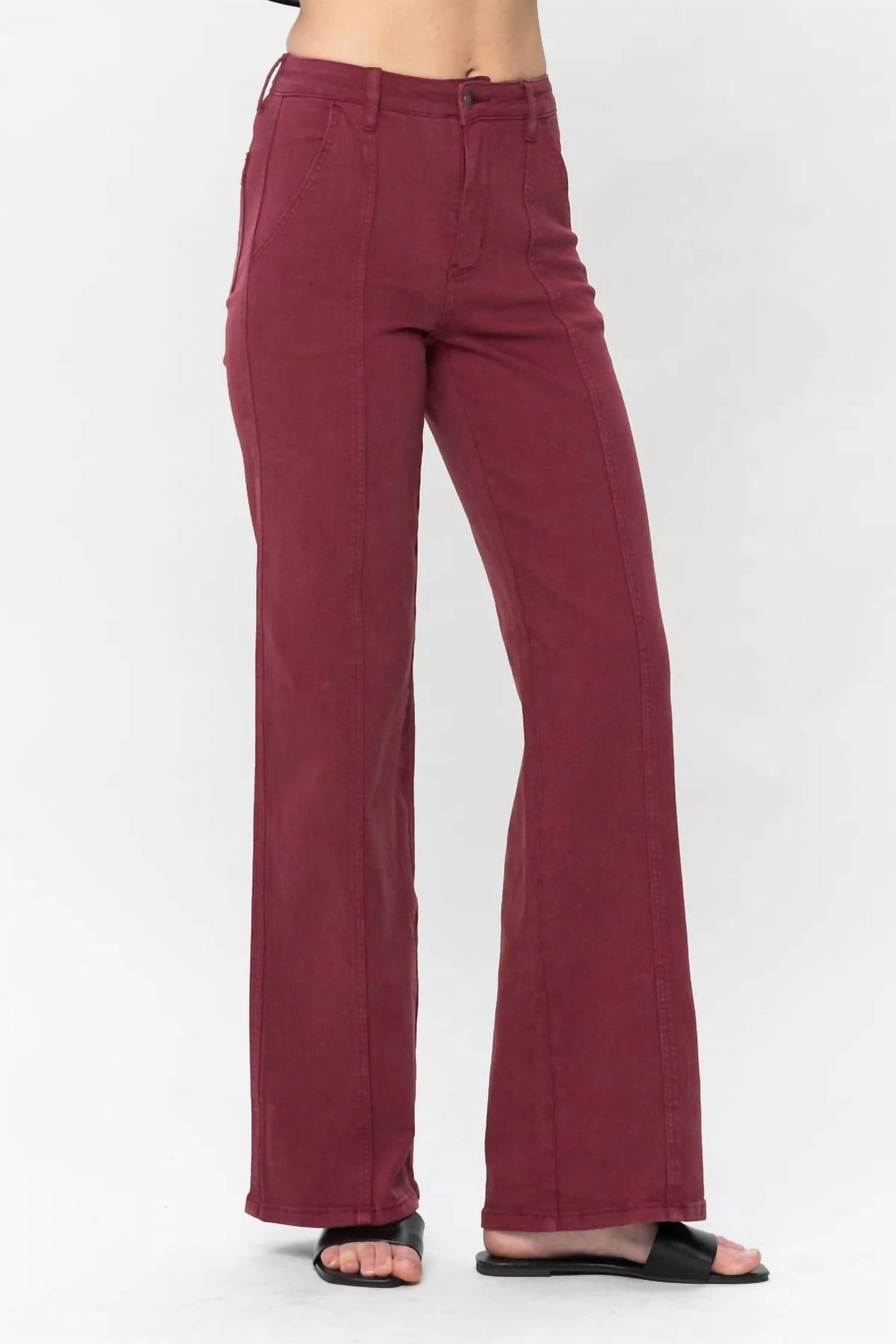 Judy Blue - Zone High Waist Front Seam Straight Jean