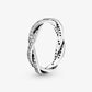 Pandora - Women's Sparkling Twisted Lines Ring