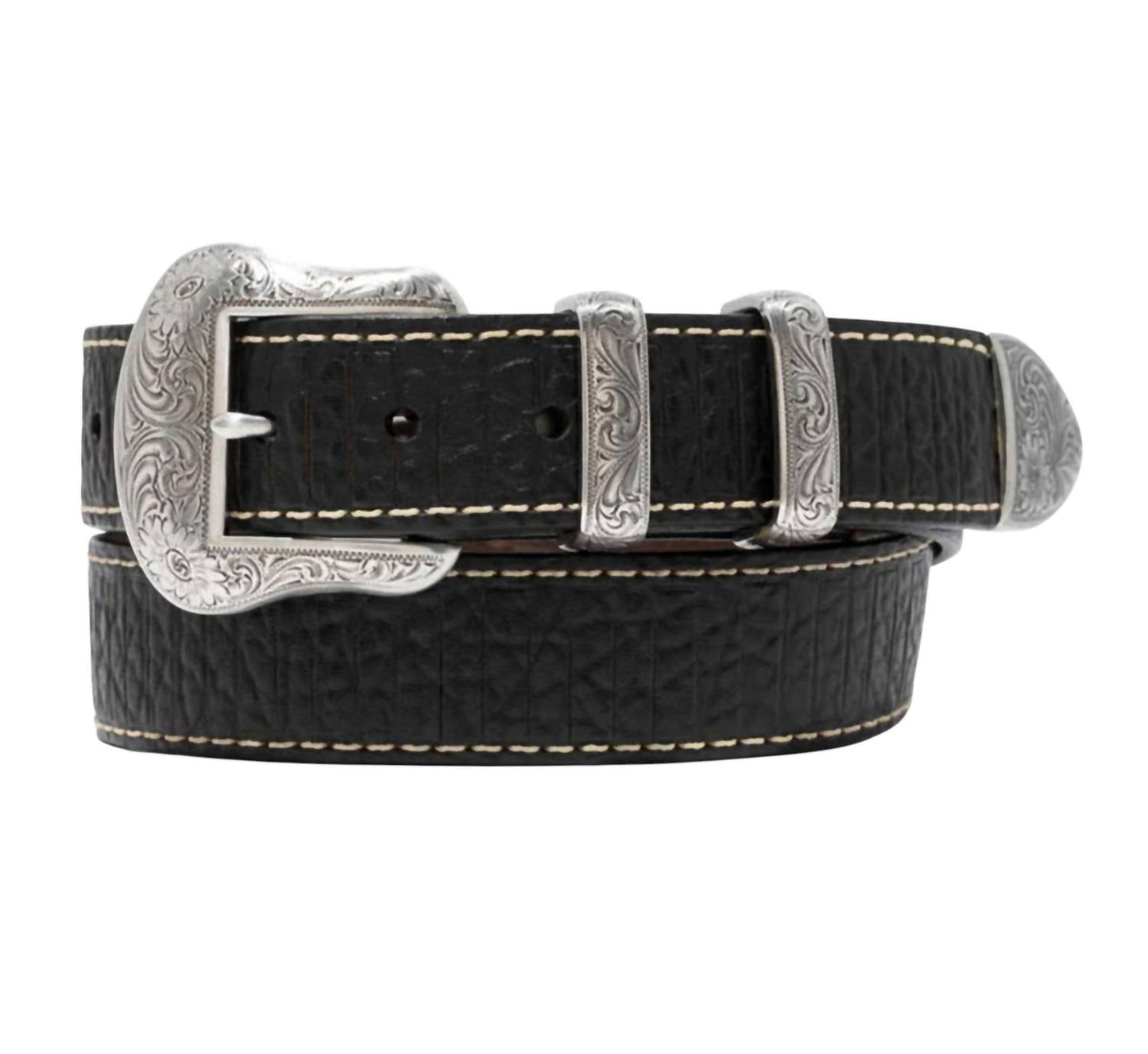 Lejon Leather Goods - Men's Vintage Bison Leather Wild Bill Ii Usa Belt