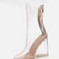 Cape Robbin - Women's Crystal Glaze Block Heel Bootie