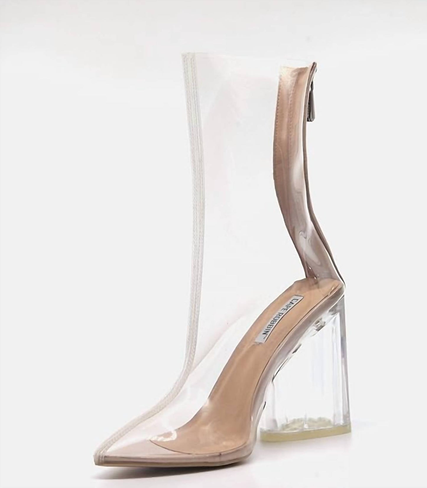 Cape Robbin - Women's Crystal Glaze Block Heel Bootie