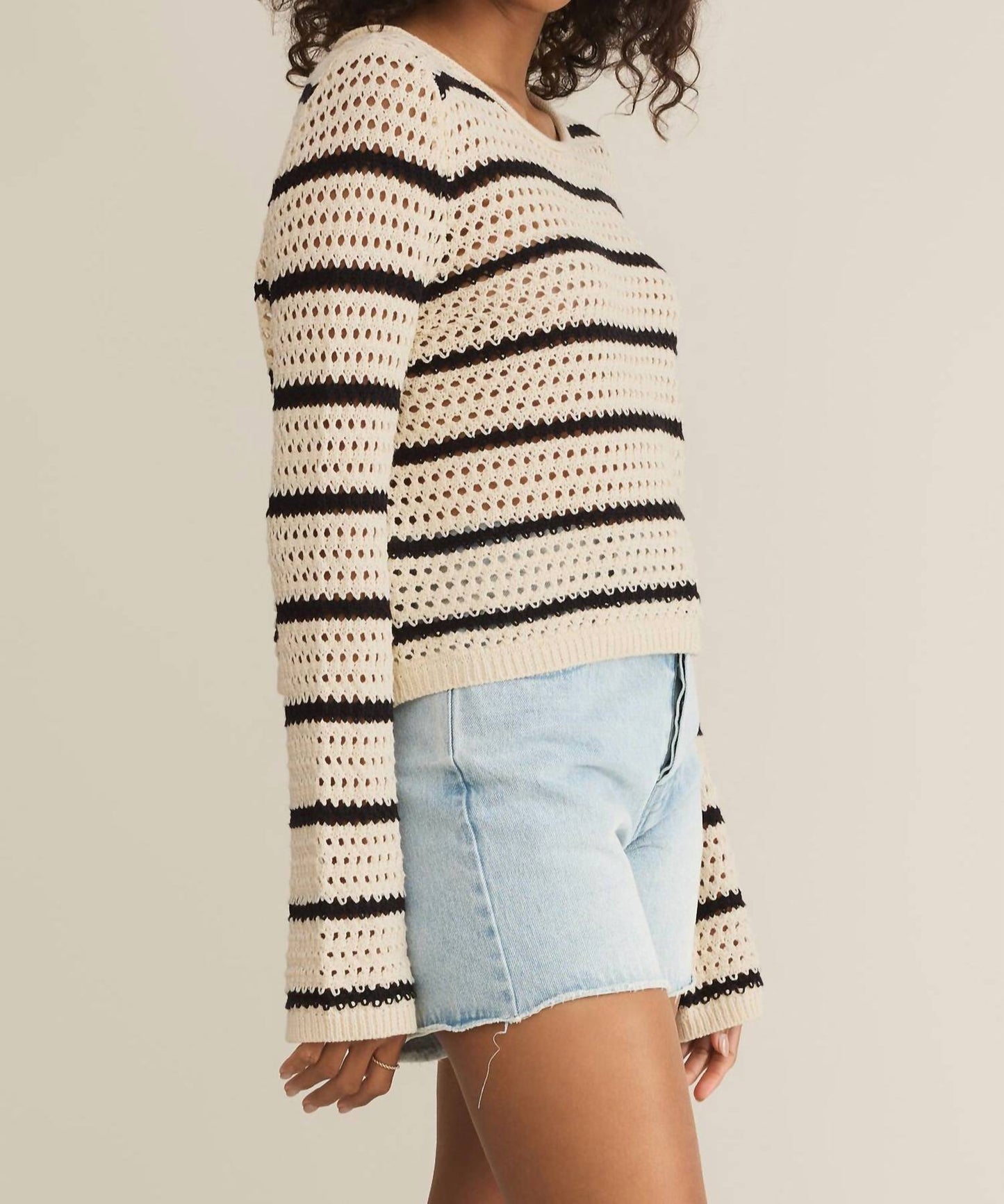 Z Supply - Kit Stripe Crochet Sweater