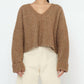 7115 By Szeki - Chunky V-neck Sweater