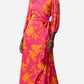 Joseph Ribkoff - Satin Floral Print Wrap Dress