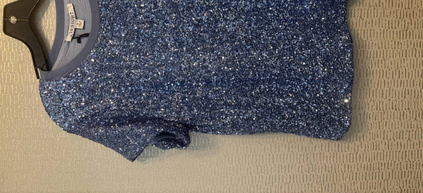 Insight - blue sequine shirt