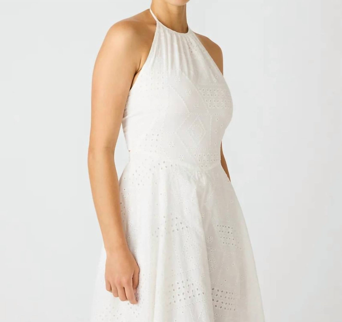 Steve Madden - Dalina Eyelet Halter Dress
