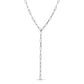 Eklexic - Women's Elongated Link Lariat Necklace