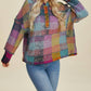 Double Take - Cozy Plaid Oversized Hoodie