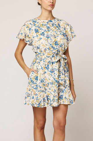 Cleobella - Lynn Hand-printed Floral Mini Dress
