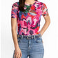 Johnny Was - ELEANOR SHORT SLEEVE MESH TEE